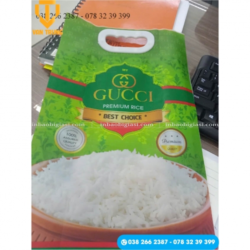 In bao bì túi đựng gạo đẹp chất lượng sang trọng - Miễn phí thiết kế