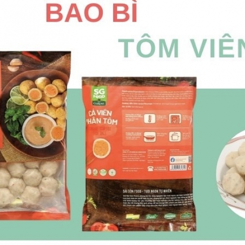 In Bao Bì Đựng Tôm Viên Chiên