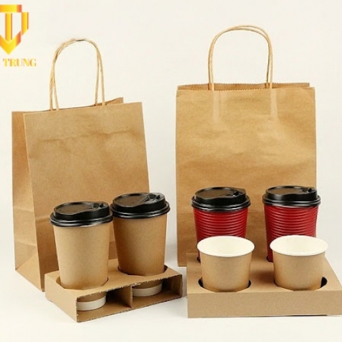 Mẫu in túi giấy đựng cà phê đẹp