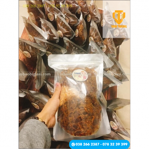 Túi Zipper Một Mặt Trong Một Mặt Bạc Giá Sỉ