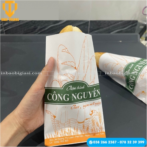 Xưởng sản xuất và in túi giấy đựng bánh mì