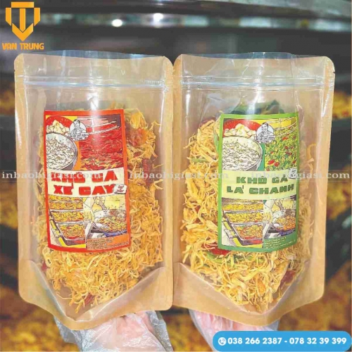 Đặc điểm chi tiết túi giấy đựng khô gà, khô bò, khô lợn