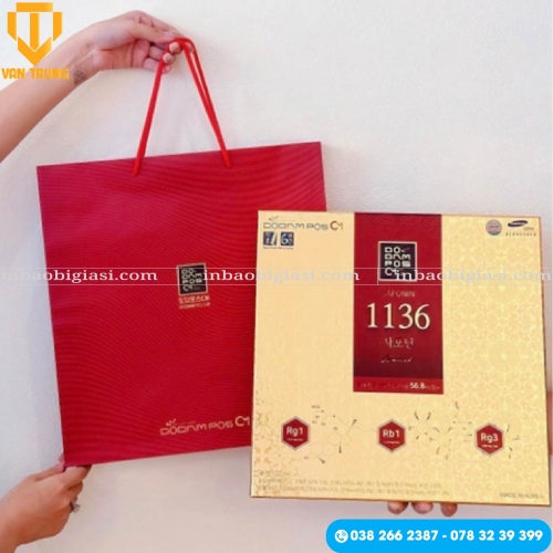 15+ Mẫu in túi giấy đựng sâm đẹp chất lượng