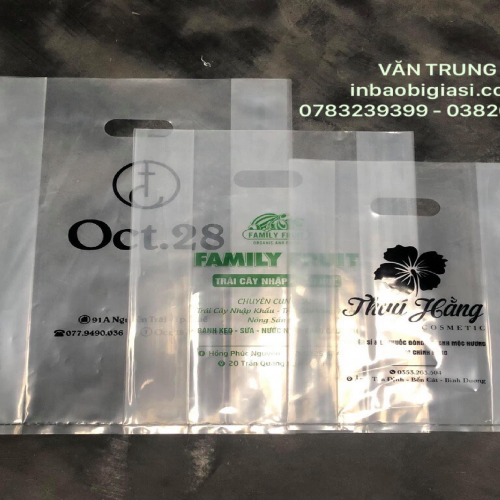 99+ Mẫu In Bao Bì Túi Ni lông Trong Suốt