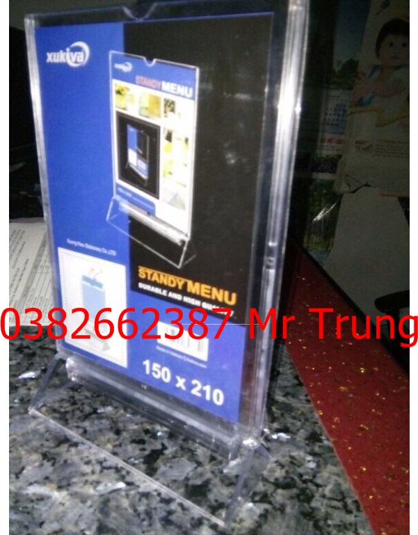 menu mica đế tam giác