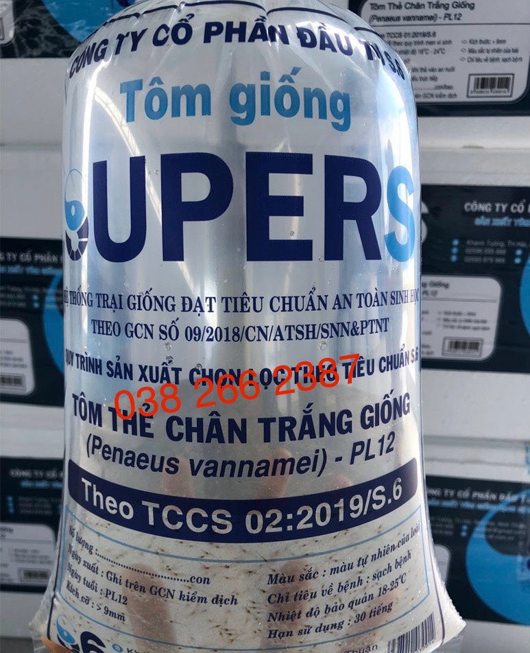 Túi nilon đựng tôm giống, cá giống 