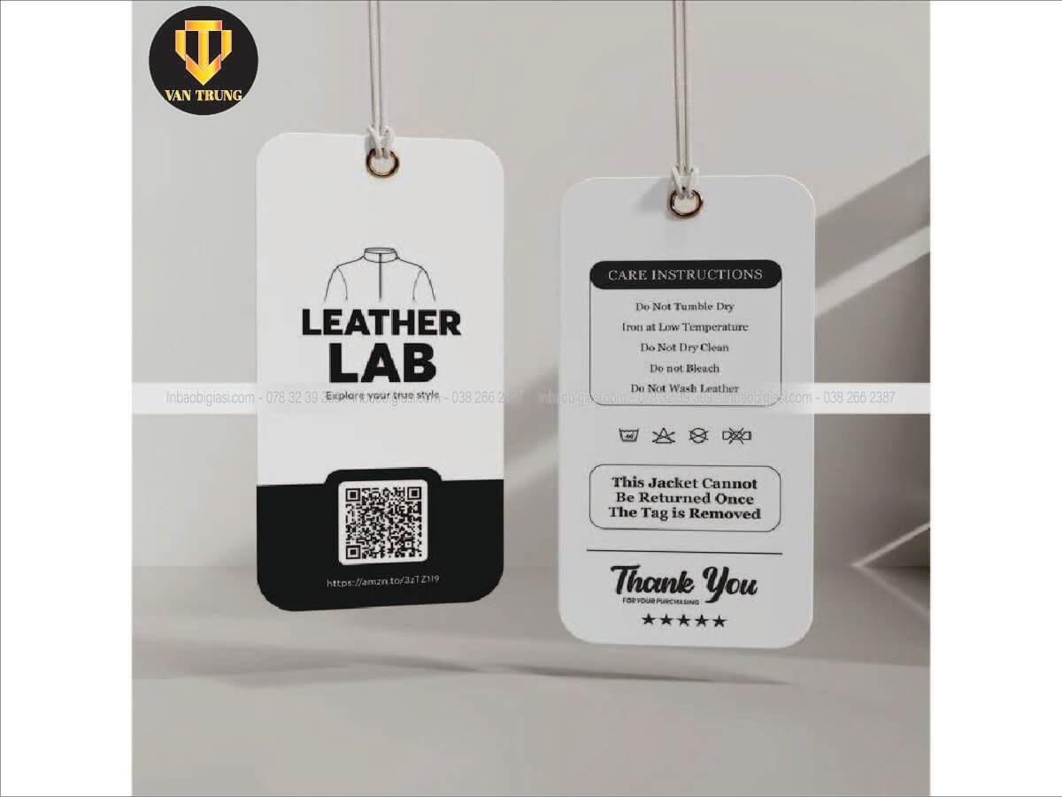 In tag quần áo theo yêu cầu