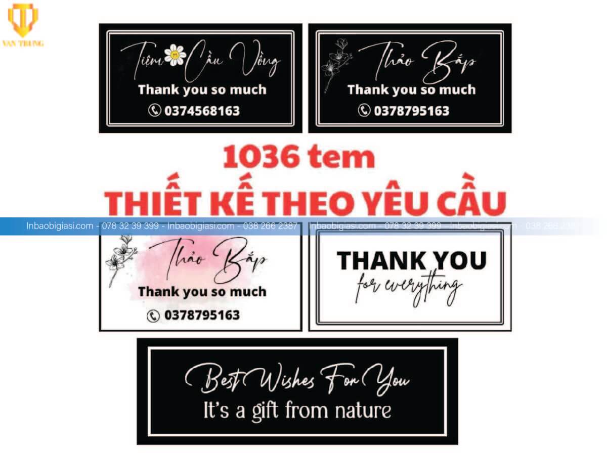 In tem nhãn giấy giá rẻ