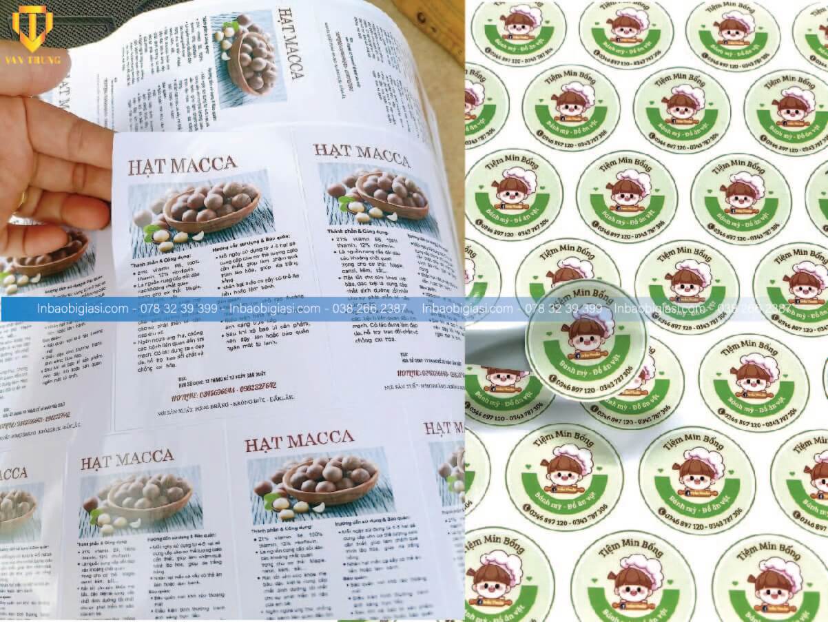 In tem nhãn giấy giá rẻ tại hcm