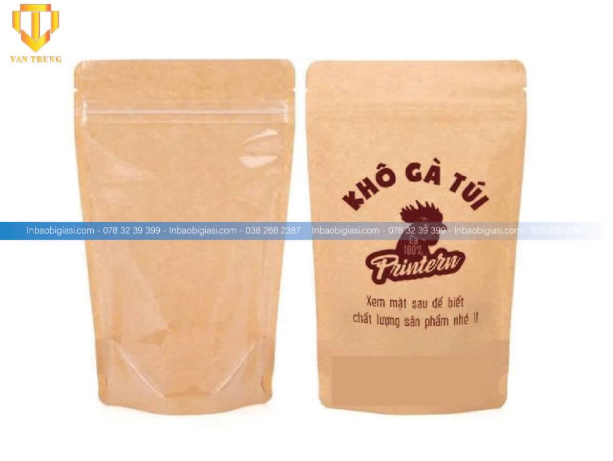 In túi giấy đựng khô bò khô gà khô lợn