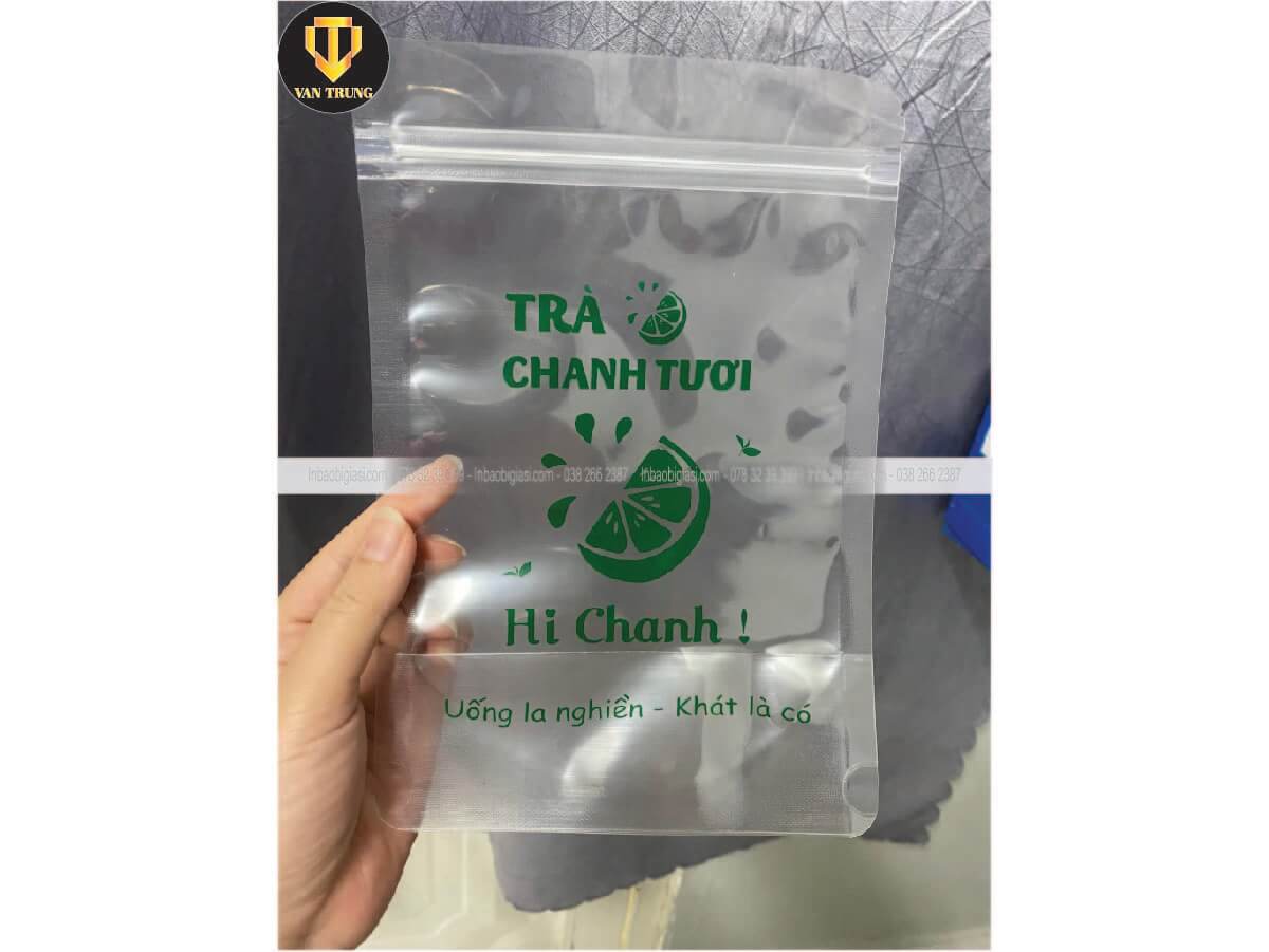 In túi zip đựng trà chanh giá rẻ