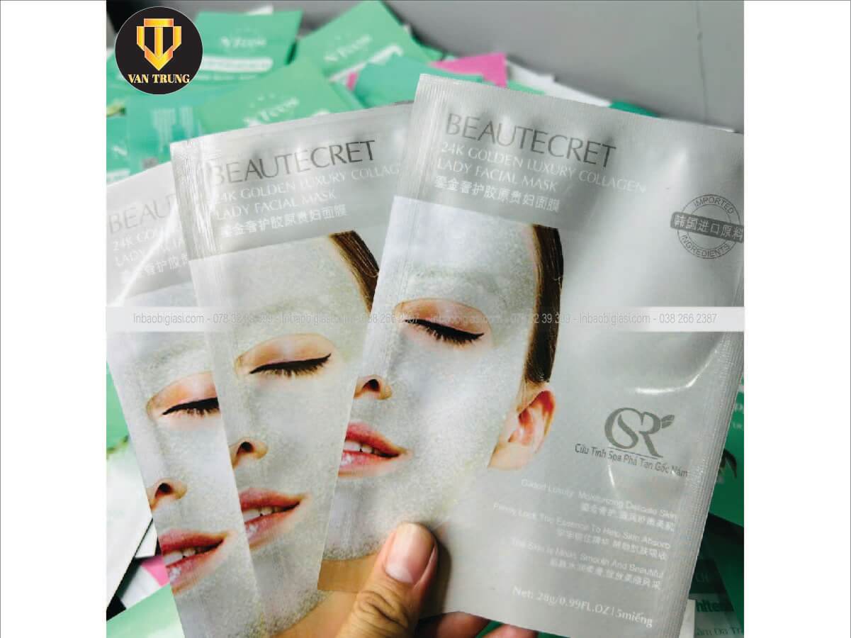 In bao bì mỹ phẩm đựng mặt nạ