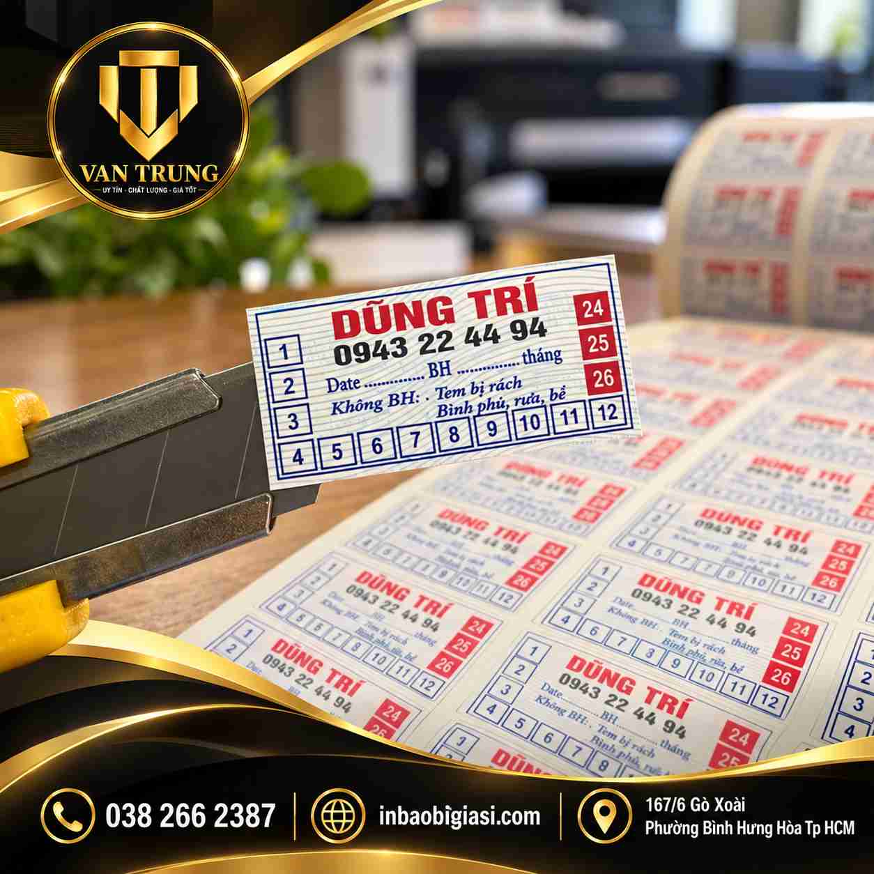 In tem vỡ nhanh chất lượng