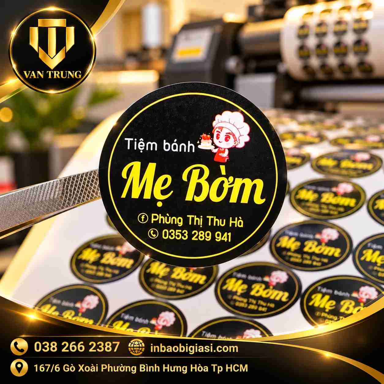 In tem decal số lượng ít nhưng vẫn có giá rẻ