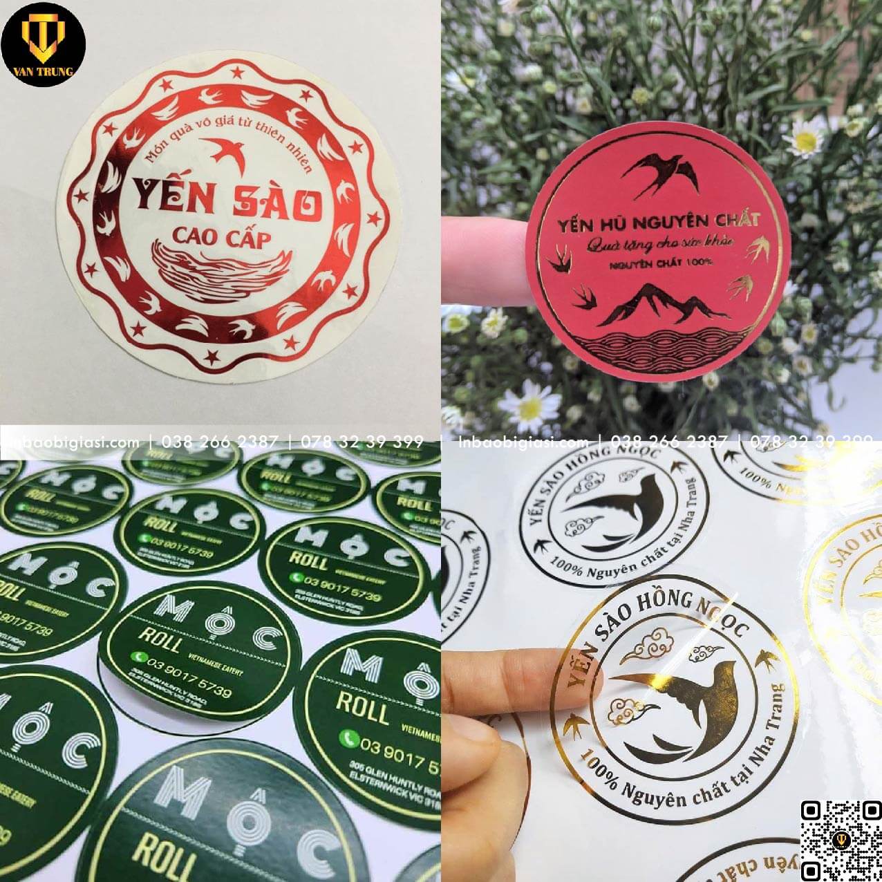 In tem dán ngành yến sào