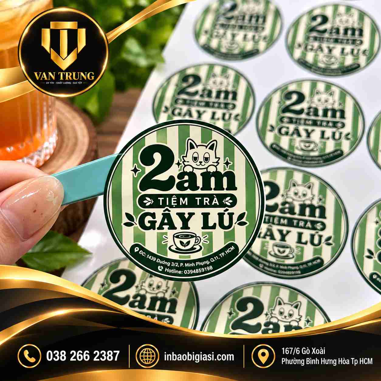 In tem giấy Văn Trung