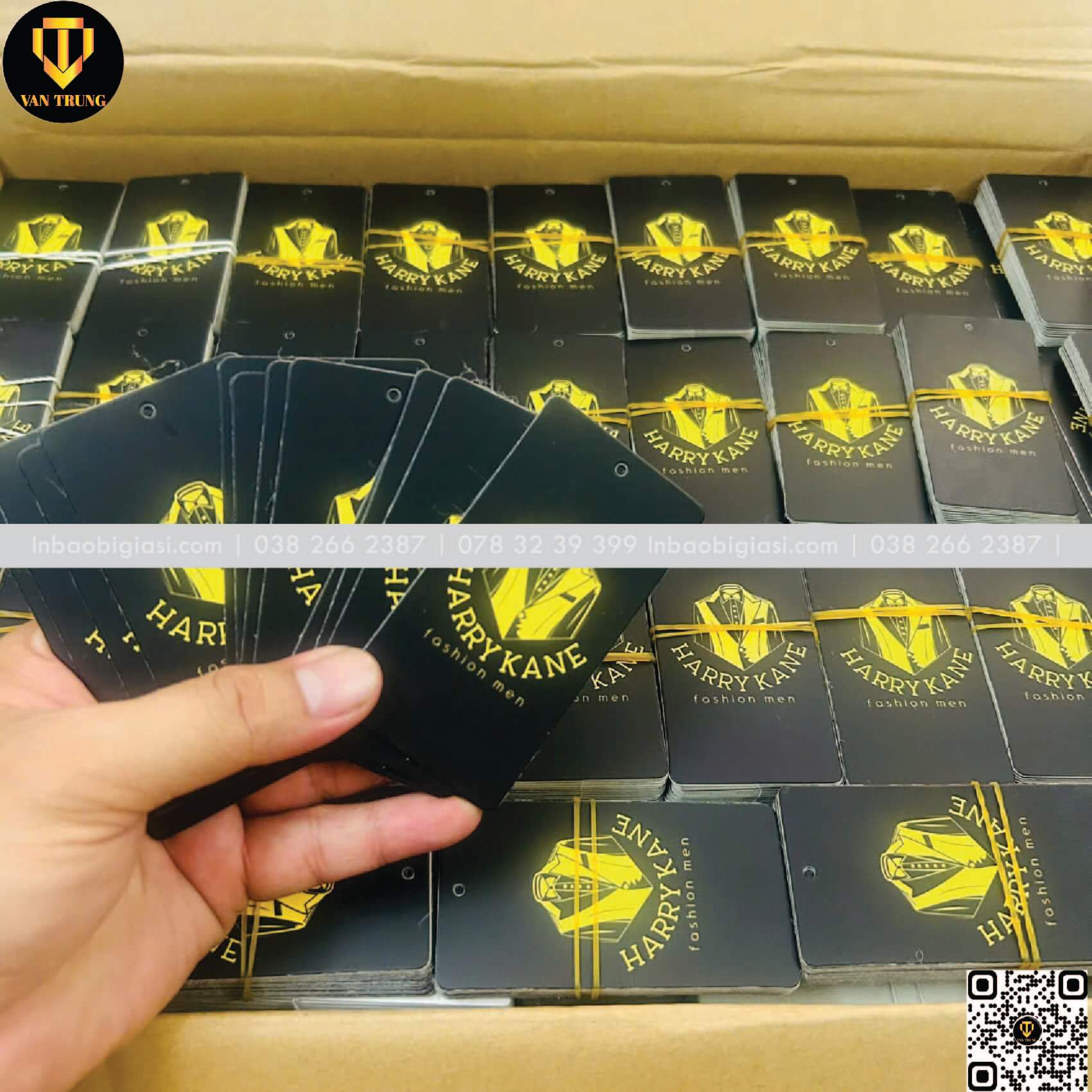 In thẻ bài treo quần áo