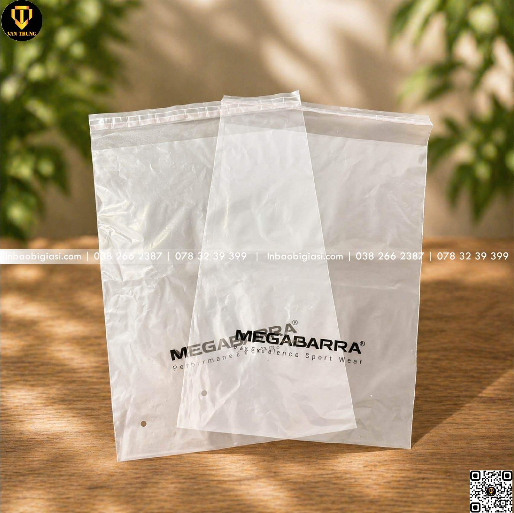 In túi dán miệng chất liệu HD mờ