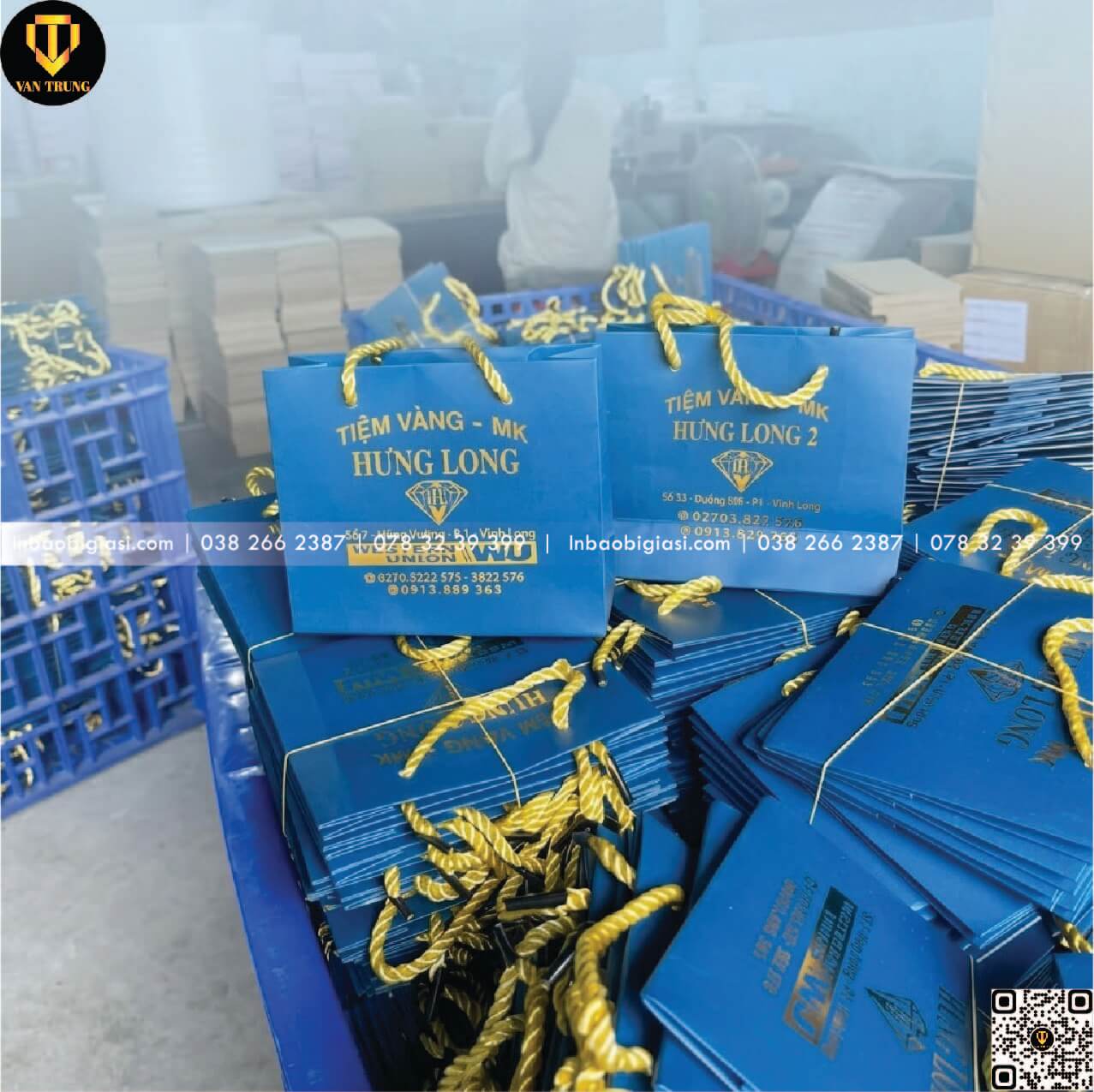 In túi giấy cho các cửa hàng vàng bạc đá quý