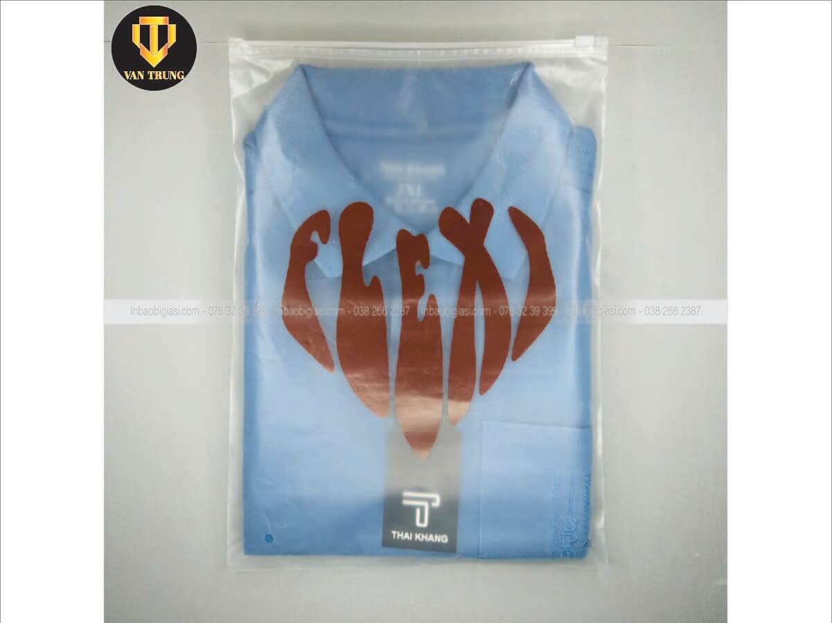 In túi zip đựng quần áo