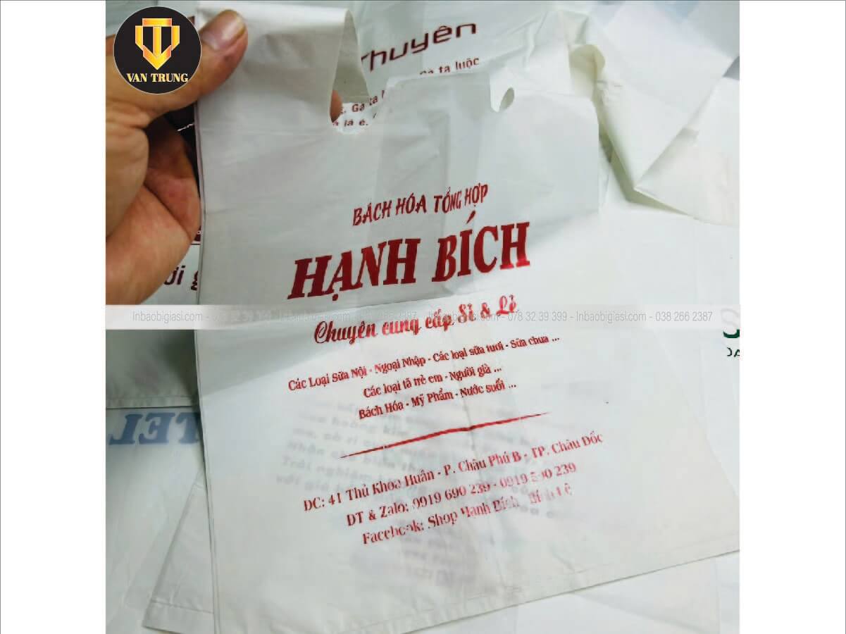 Kích thước in túi xốp
