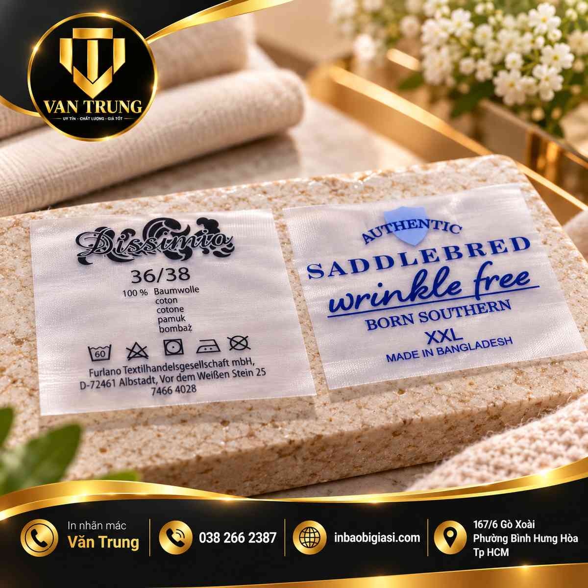 Mác ép nhiệt giá rẻ, in nhanh chất lượng