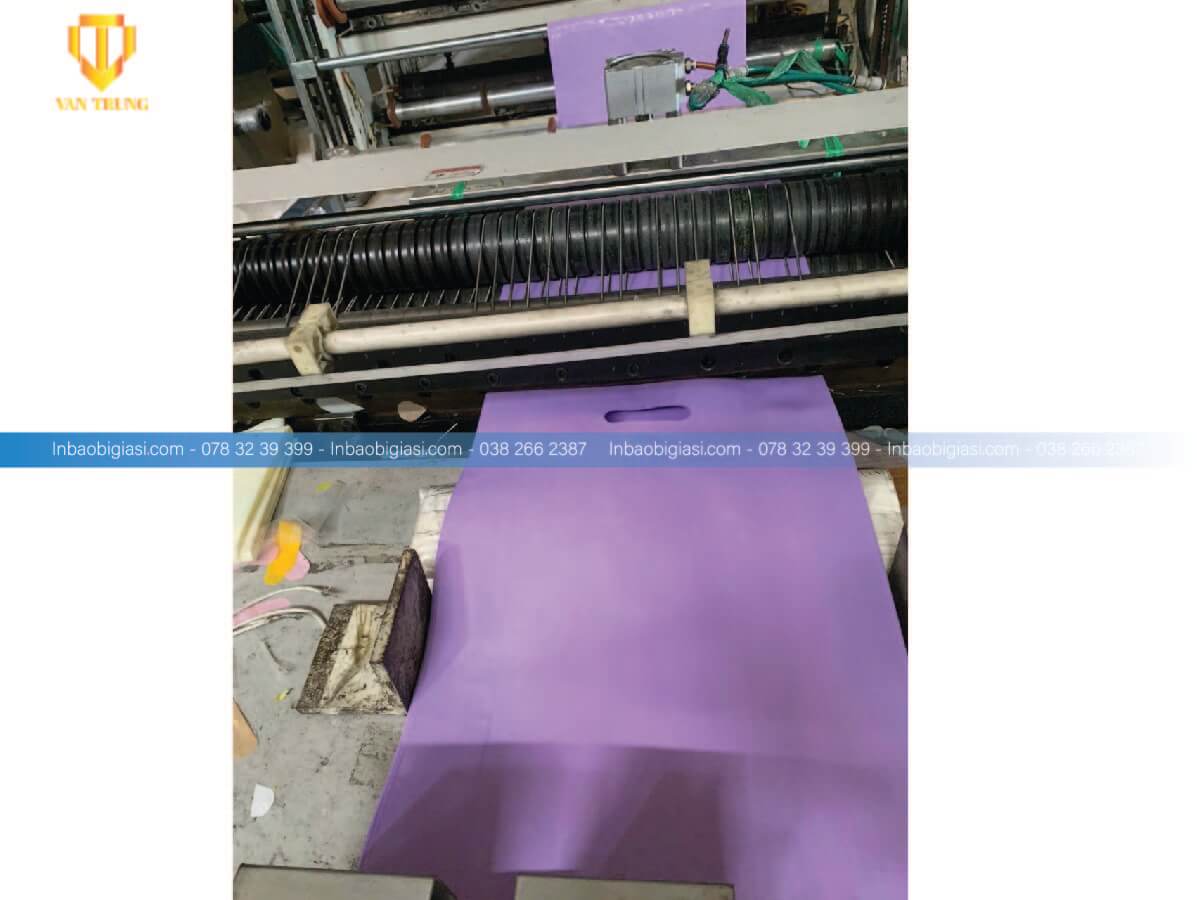 Túi nilon hột xoài màu tím