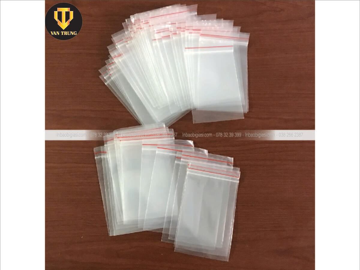 Túi zipper chỉ đỏ chất lượng