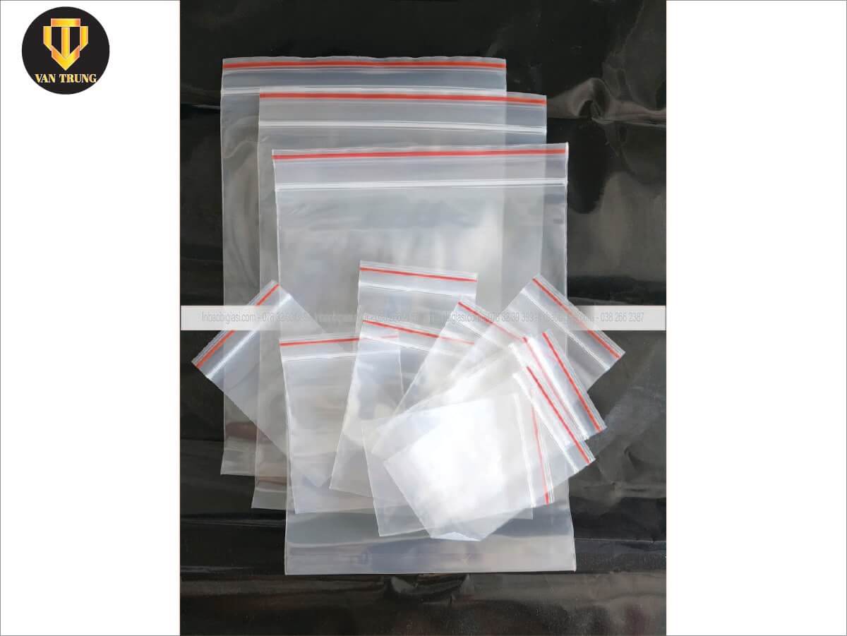 Túi zipper chỉ đỏ giá rẻ