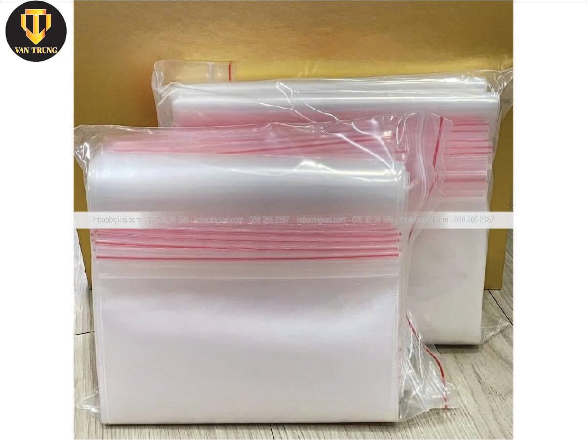 Túi zipper chỉ đỏ giá sỉ hcm