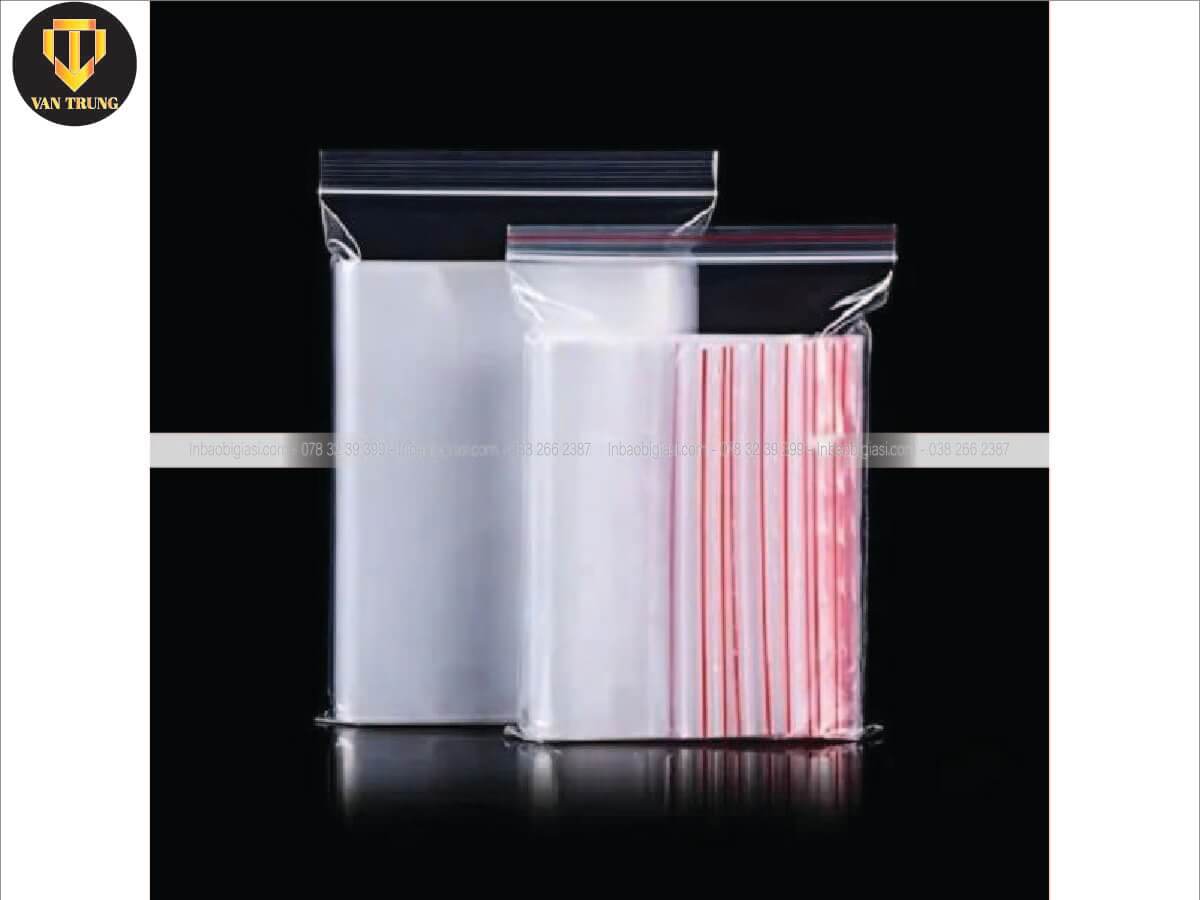 Túi zipper chỉ đỏ giá sỉ