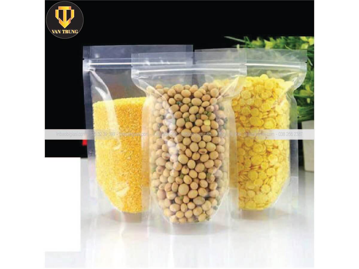 Túi zipper trong suốt đựng thực phẩm