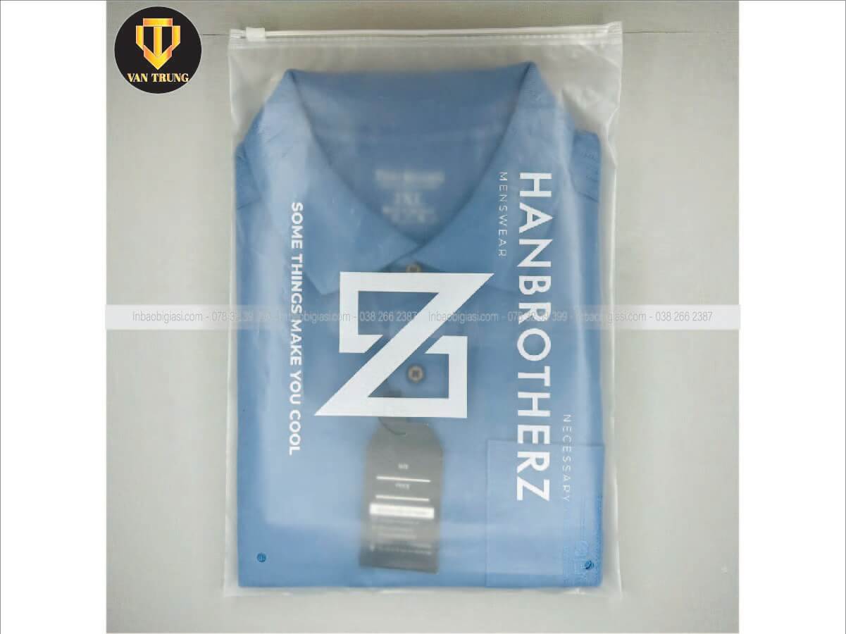 Túi zip mờ khóa kéo đựng quần áo