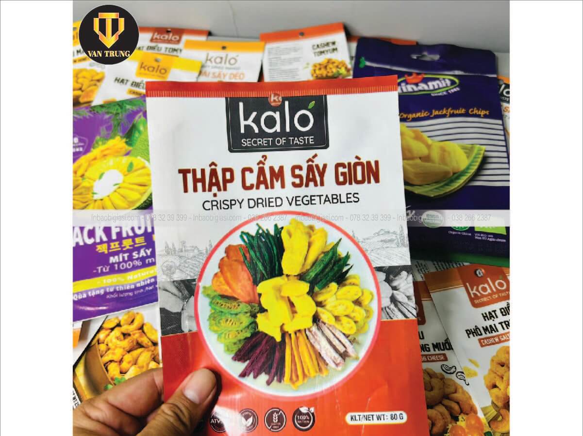 In bao bì trái cây sấy