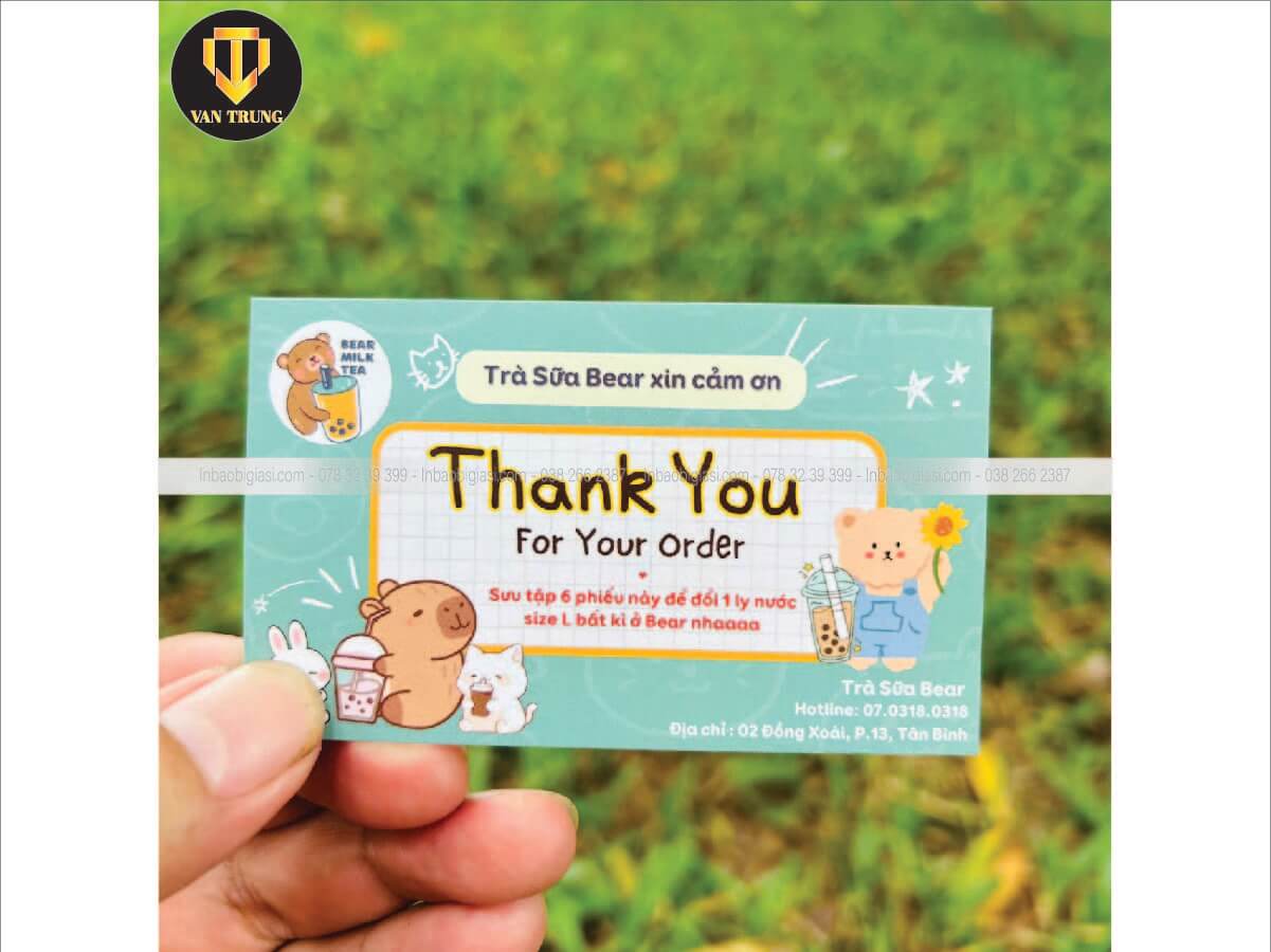 In thiệp cảm ơn đẹp giá rẻ