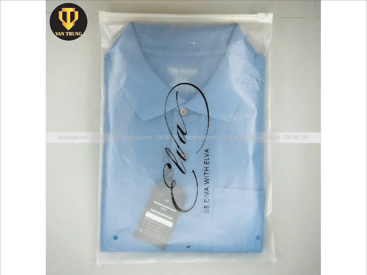 In túi zipper đựng quần áo