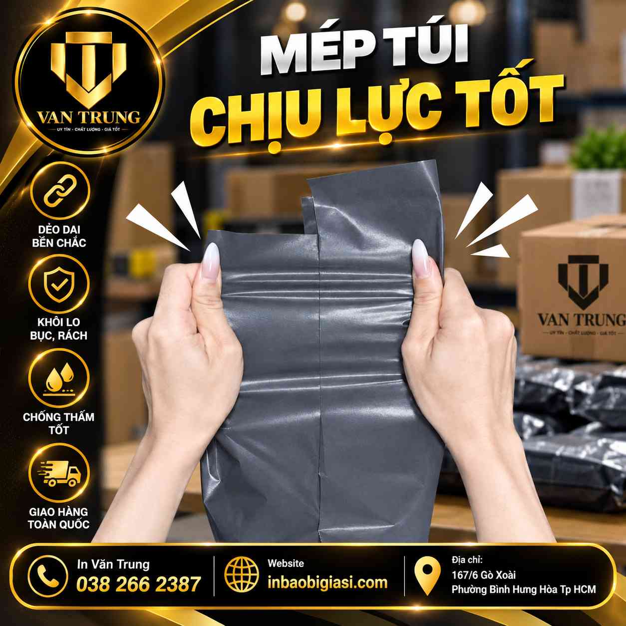 Test chất lượng túi niêm phong Văn Trung