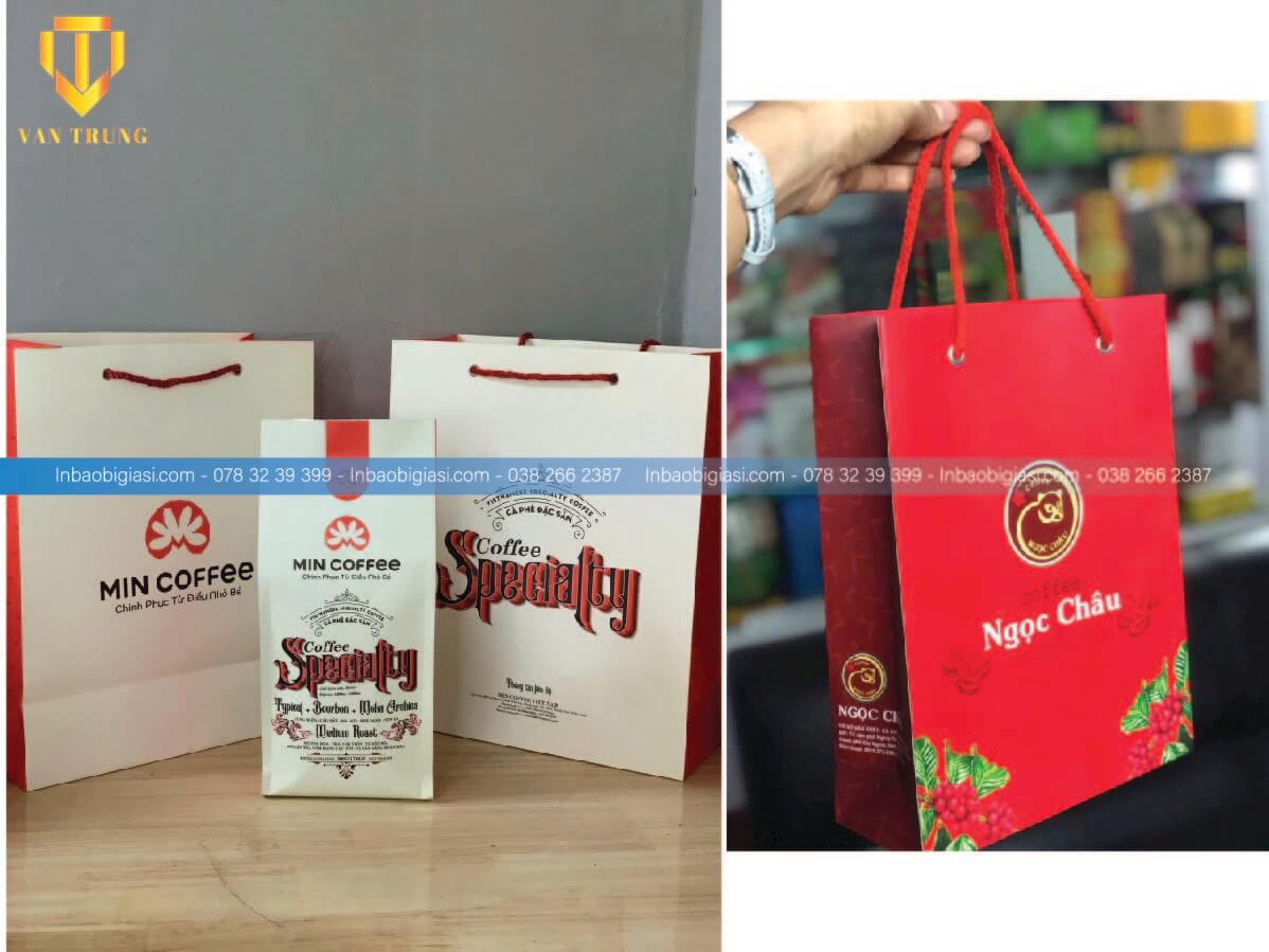 Túi giấy cà phê đựng quà biếu