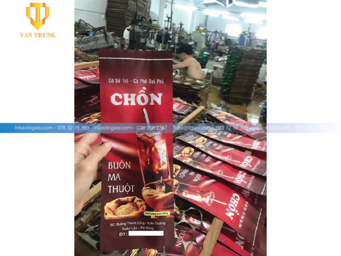 Túi giấy đóng gói cà phê rang xay