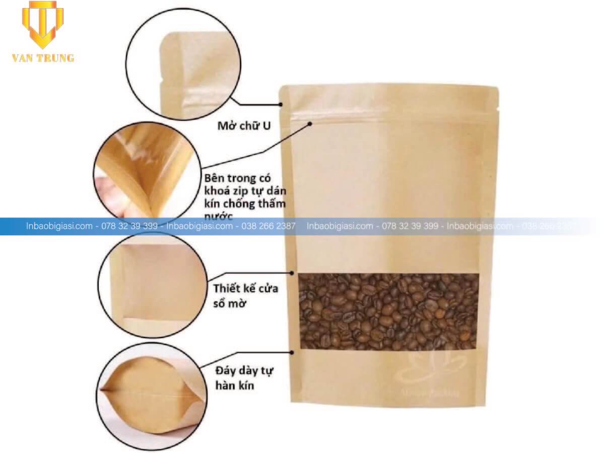 Túi giấy đựng cà phê xuất khẩu