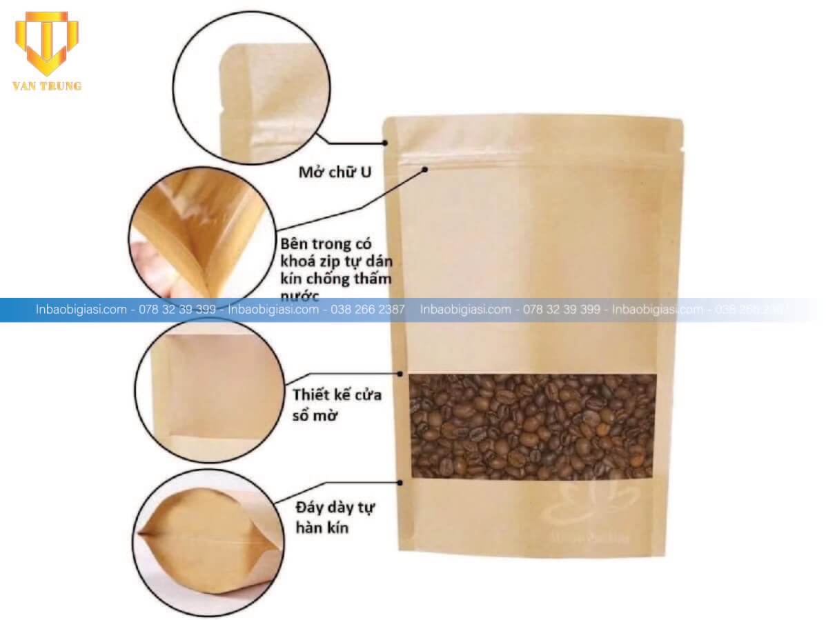 Túi giấy đựng hạt macca