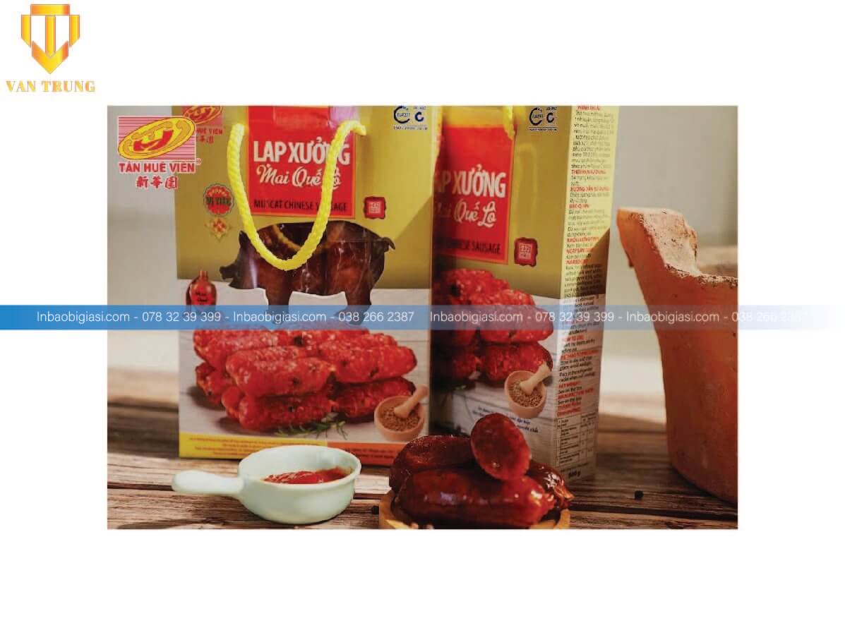 Túi giấy đựng lạp xưởng