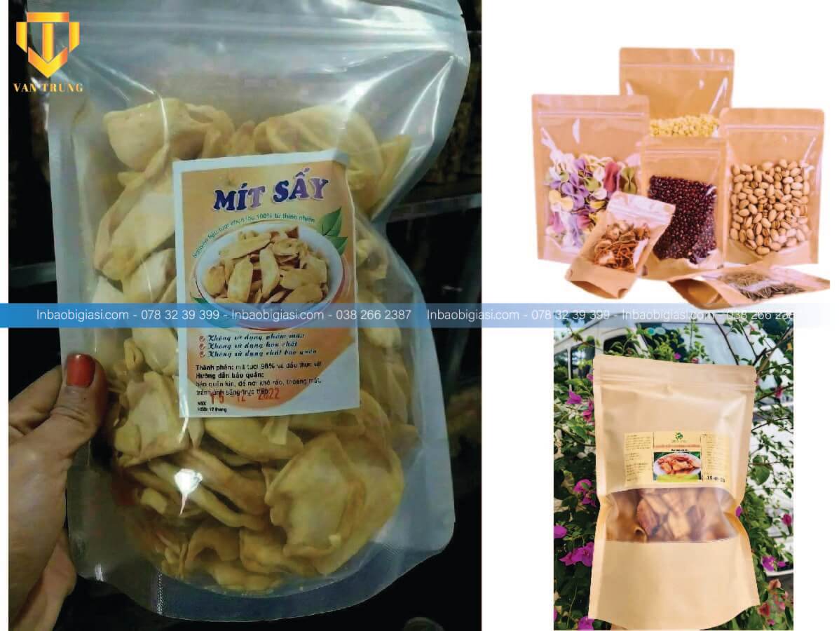 Túi giấy in logo đựng hạt