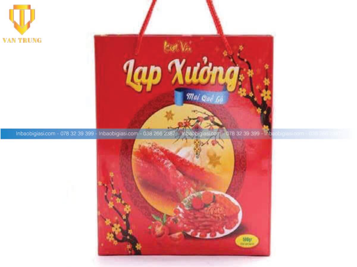 Túi giấy lạp xưởng có tay cầm