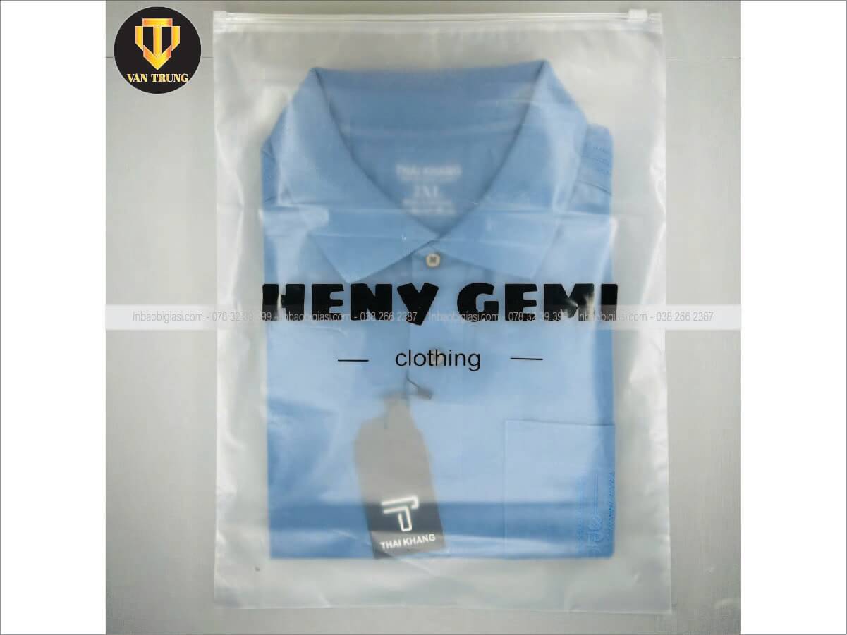 Túi zip nhựa khóa kéo đựng quần áo