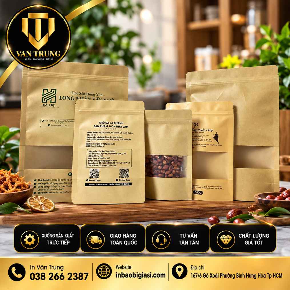 In túi zip đựng bánh kẹo