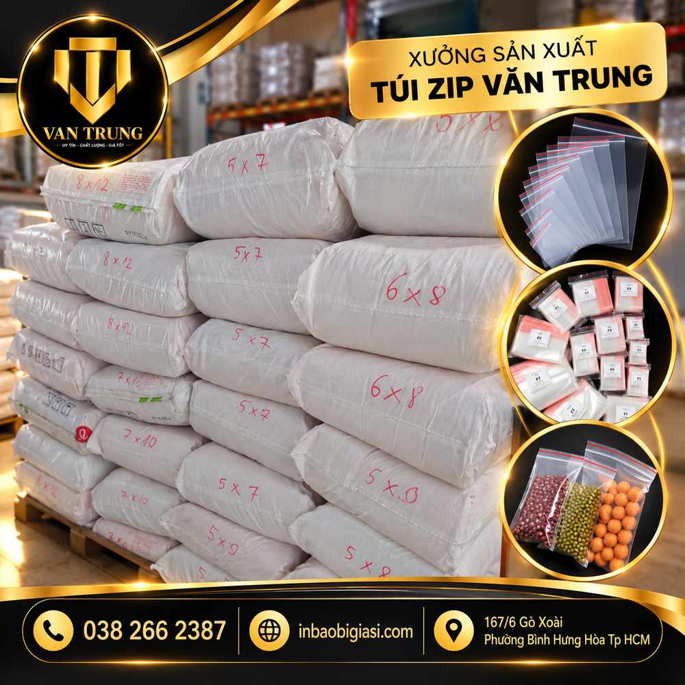 kho túi zip chỉ đỏ
