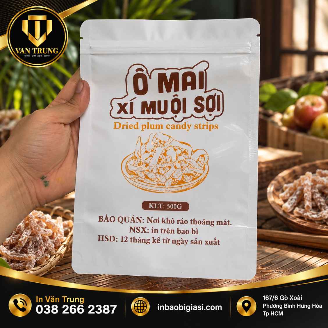 In túi zip sữa