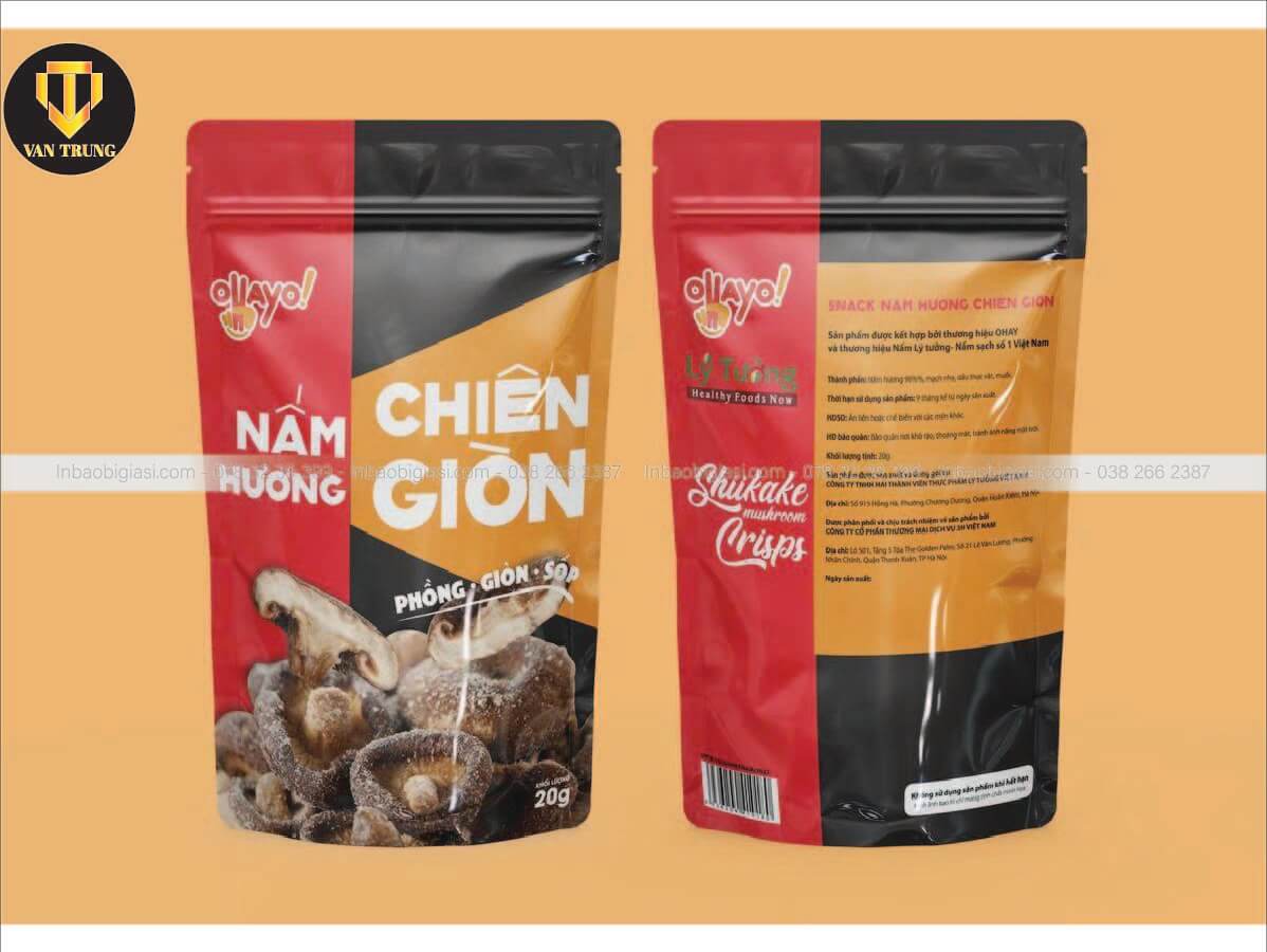 In túi zipper đựng thực phẩm