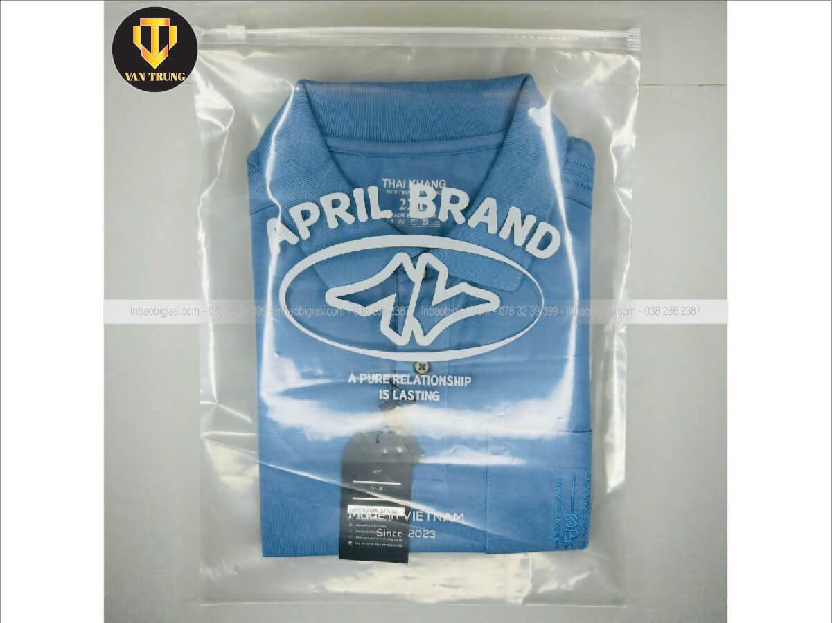 Túi zipper cho shop bán quần áo